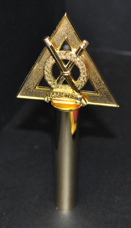 Royal Arch Chapter Wand Top - Asst Director of Ceremonies - Gilt - Click Image to Close